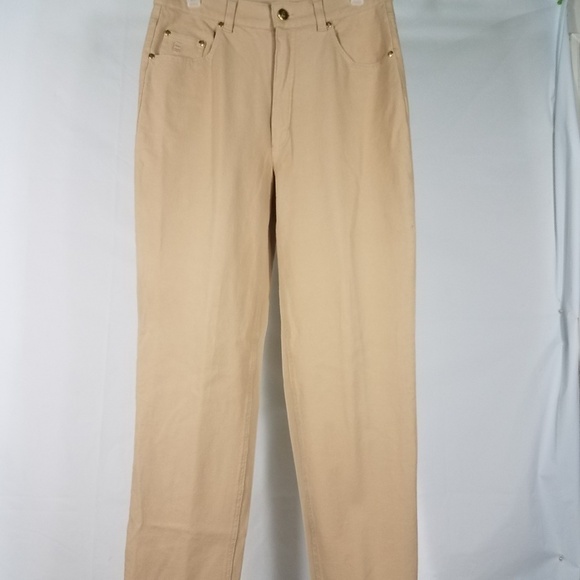 NWT beige tapered leg stretchy slacks pants sz 42